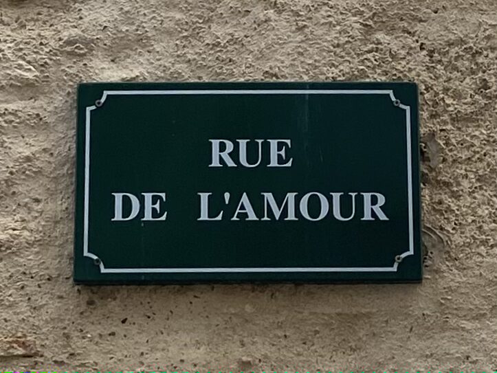 Plaque rue de l'amour autignac